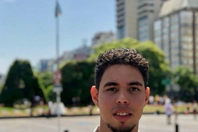 Maxroberth Graterol, 24 anos, venezuelano exilado em Buenos Aires