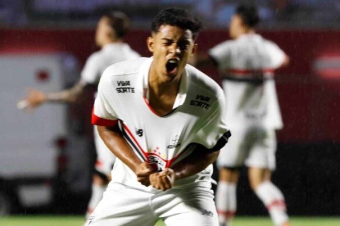 Ryan é o craque do São Paulo na Copinha  -  (crédito: Foto: Rubens Chiri/Saopaulofc.net)