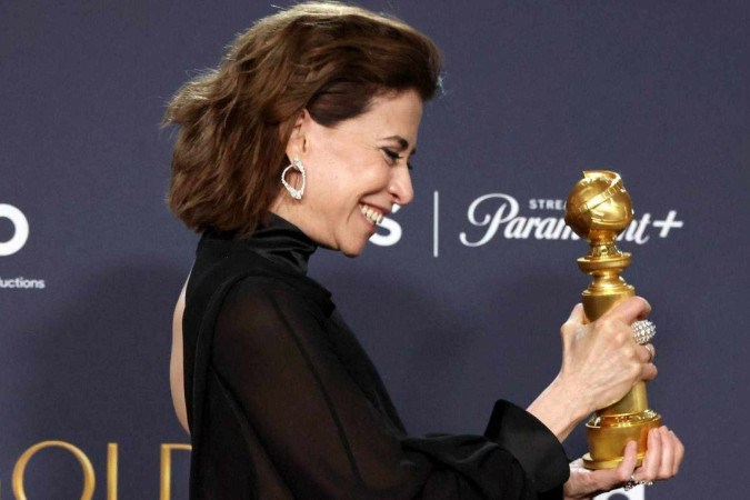 A Atriz Fernanda Torres fez história ao conquistar o Globo de Ouro  -  (crédito:  Getty Images via AFP)