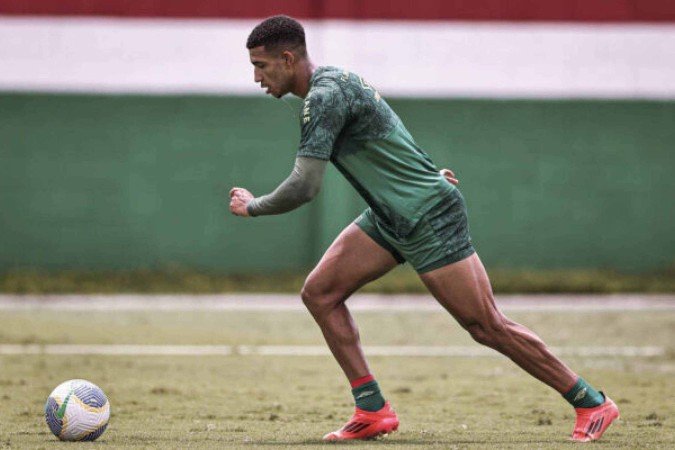 Kauã Elias, de 18 anos, anotou sete gols pelo Fluminense em 2024 - (crédito: Foto: MARCELO GONÇALVES / FLUMINENSE FC) Kauã Elias, de 18 anos, anotou sete gols pelo Fluminense em 2024 - (crédito: Foto: MARCELO GONÇALVES / FLUMINENSE FC)
