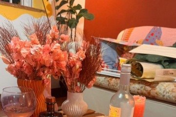 Para ela, todos os objetos que ela escolhe para sua casa a inspiram de alguma forma