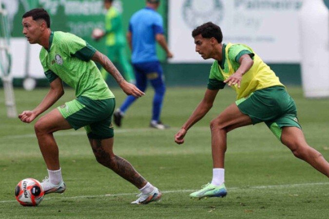 Cinco jogadores da base do Palmeiras vão participar de grupo de apoio de Abel Ferreira - (crédito: Foto: Cesar Greco/Palmeiras) Cinco jogadores da base do Palmeiras vão participar de grupo de apoio de Abel Ferreira - (crédito: Foto: Cesar Greco/Palmeiras)
