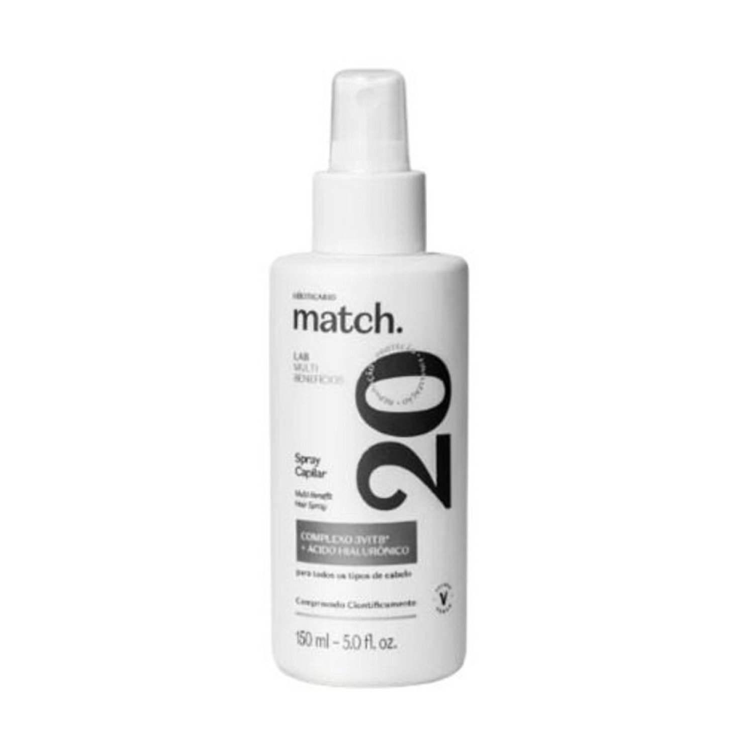 Spray Capilar Match Lab Multibenefícios 150ml (R$ 64,90) 