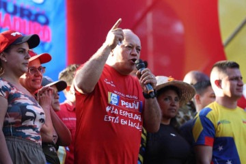 Diosdado Cabello, ministro do Interior e número dois do chavismo: 