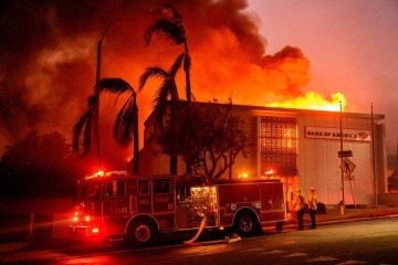 Incêndio em Los Angeles       -  (crédito: JOSH EDELSON / AFP)