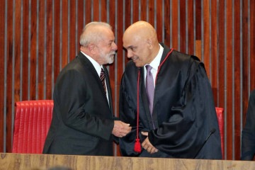 Presidente Luiz Inácio Lula da Silva e o ministro do STF Alexandre de Moraes -  (crédito: Fabio Rodrigues Pozzebom/Agência Brasil)