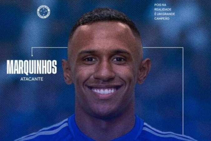 Marquinhos é o novo reforço do Cruzeiro para a temporada de 2025 -  (crédito: Foto: Divulgação / Cruzeiro)