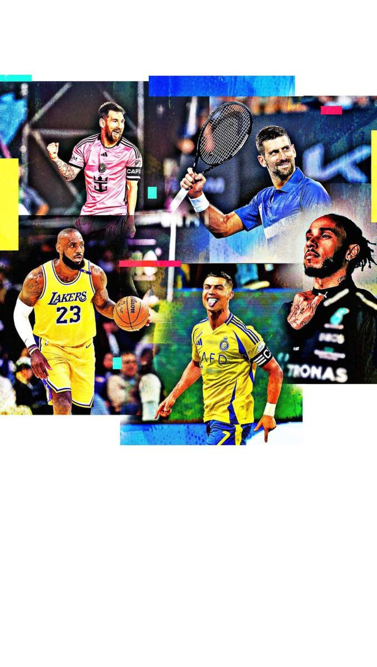 Como Messi, CR7, LeBron, Djokovic e Hamilton envelhecem em alto nível