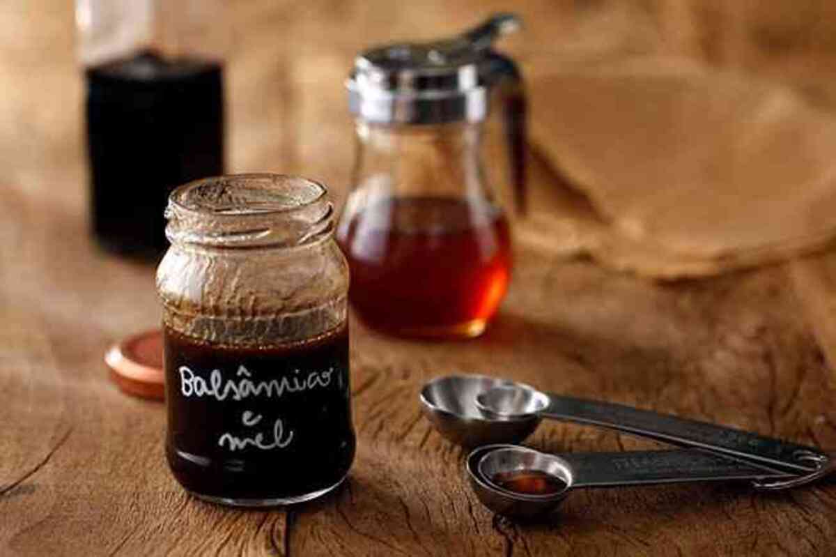 Molho balsâmico e mel 