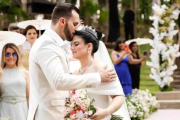 Bruna e Gabriel conseguiram se casar após o furto -  (crédito: Reprodução / Instagram)