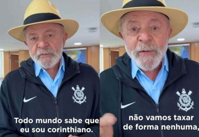 Lula desmente fake news sobre taxação de PIX e faz doação para o Corinthians  -  (crédito: Reprodução/Redes sociais @lulaoficial)