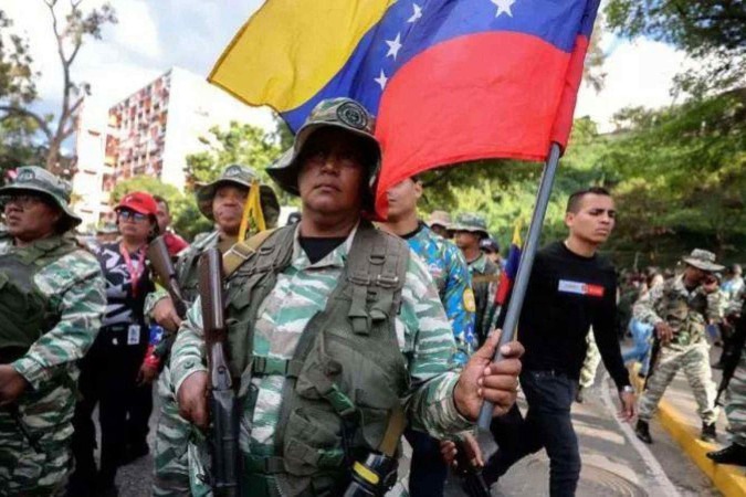 Apesar das dúvidas sobre a vitória nas eleições, Nicolás Maduro deve ser empossado perante o Parlamento venezuelano nesta sexta-feira (10/1) -  (crédito: Getty Images)