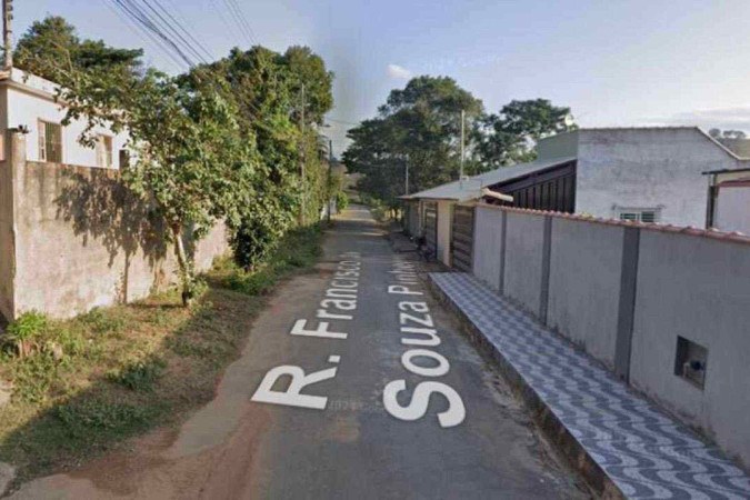 Rua onde o crime aconteceu, em Cataguases -  (crédito: Reprodução / Google Street View)