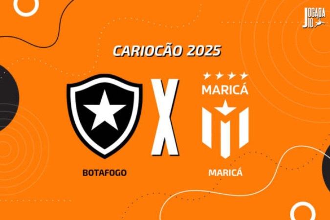 Botafogo e Maricá se enfrentam pela primeira rodada do Campeonato Carioca -  (crédito: Arte Jogada10)