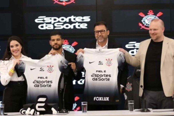 Corinthians vive indefinição com Esportes da Sorte - (crédito: Foto: José Manoel Idalgo/Agência Corinthians) Corinthians vive indefinição com Esportes da Sorte - (crédito: Foto: José Manoel Idalgo/Agência Corinthians)