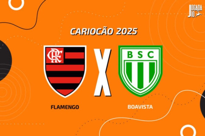 Flamengo e Boavista se enfrentam na estreia no Carioca 2025 -  (crédito: Arte/Jogada 10)