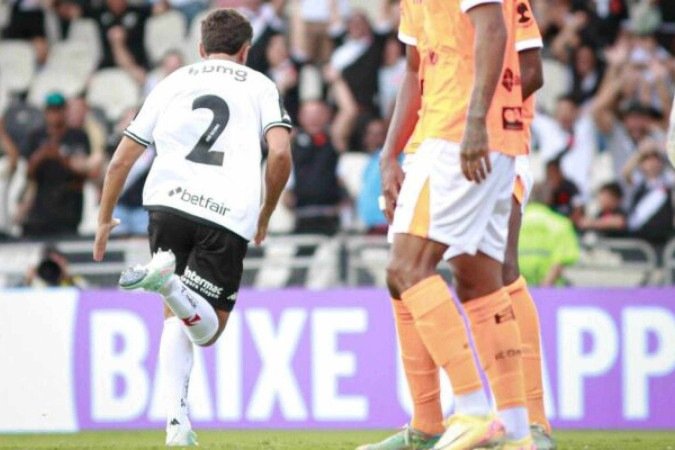 Paulinho Silva comemora gol do Vasco diante do Nova Iguaçu - (crédito: Foto: Matheus Lima/Vasco) Paulinho Silva comemora gol do Vasco diante do Nova Iguaçu - (crédito: Foto: Matheus Lima/Vasco)