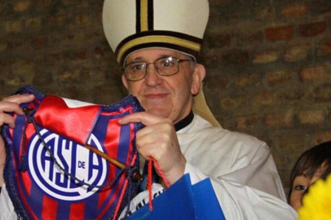 Papa Francisco é torcedor do San Lorenzo desde criança  -  (crédito: Foto: Reprodução redes sociais San Lorenzo )
