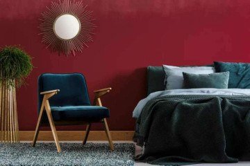 No quarto, é possível colocar o vermelho cereja em elementos e na parede - (crédito: Reprodução/ Sonhar e morar) No quarto, é possível colocar o vermelho cereja em elementos e na parede - (crédito: Reprodução/ Sonhar e morar)
