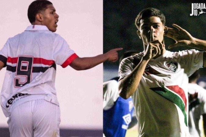 Fluminense e são Paulo é um dos confrontos mais equilibrados das oitavas da Copinha - (crédito: Foto: Guilherme Veiga/São Paulo FC; Leonardo brasil/Fluminense FC) Fluminense e são Paulo é um dos confrontos mais equilibrados das oitavas da Copinha - (crédito: Foto: Guilherme Veiga/São Paulo FC; Leonardo brasil/Fluminense FC)