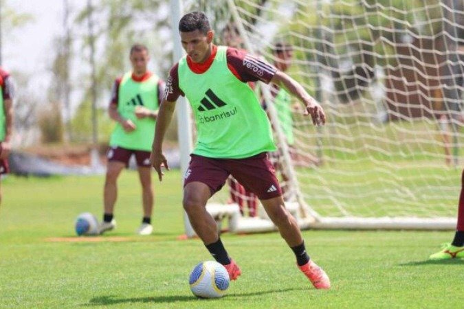 Braian Aguirre é o favorito a ser escalado na lateral esquerda do Inter em amistoso com a seleção do México - (crédito: Foto: Ricardo Duarte/Internacional) Braian Aguirre é o favorito a ser escalado na lateral esquerda do Inter em amistoso com a seleção do México - (crédito: Foto: Ricardo Duarte/Internacional)