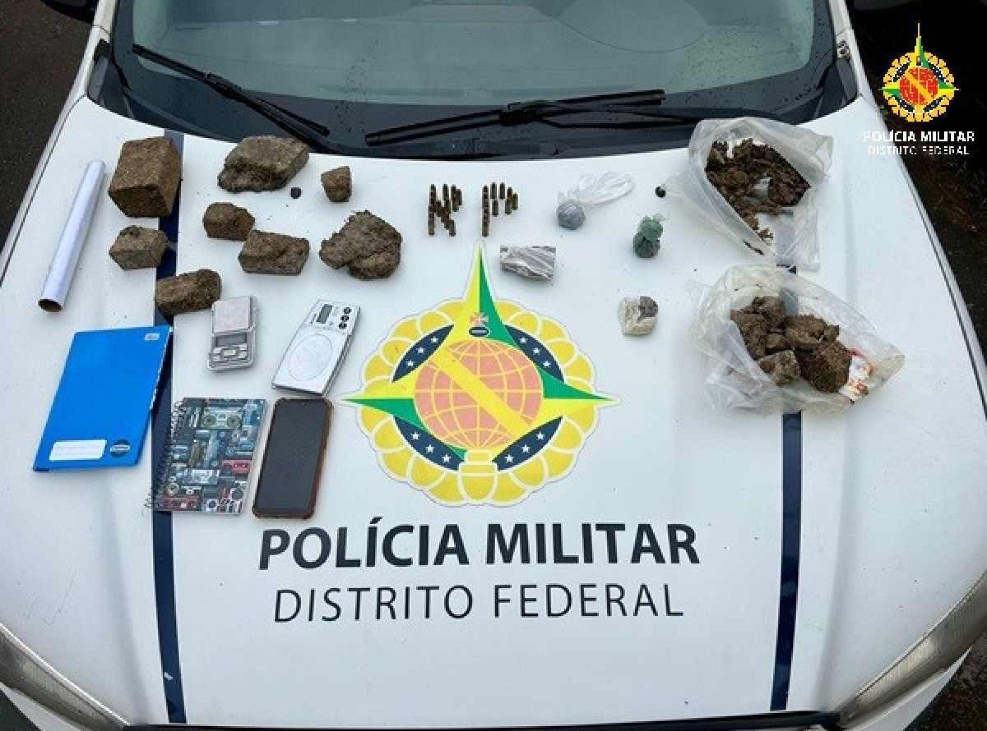 Suspeito por tráfico é preso com drogas e munições em Santa Maria