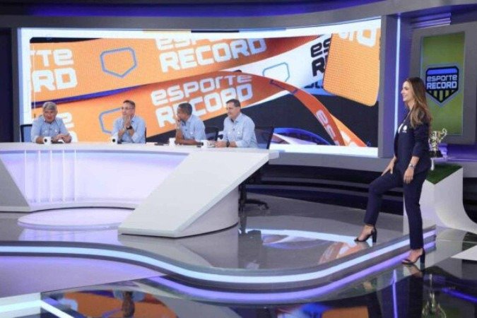 Novo estúdio da Record foi apresentado  -  (crédito: Foto: Divulgação/Record)