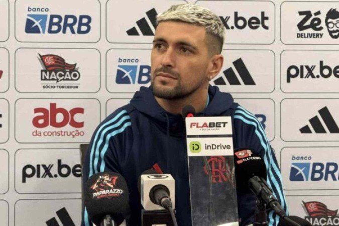 Arrascaeta ainda se recupera de lesão no Flamengo -  (crédito: Foto: Reprodução/FlaTV)