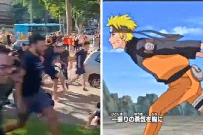 Corrida Naruto anima UFMG - (crédito: Reprodução) Corrida Naruto anima UFMG - (crédito: Reprodução)