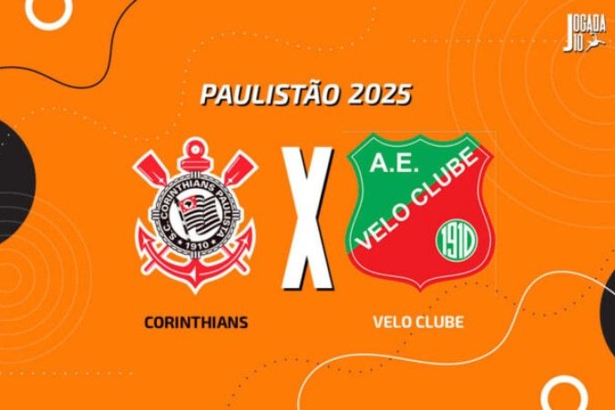 Corinthians e Velo Clube fazem um dos principais jogos da 2ª rodada do Paulistão - (crédito: Foto: Arte Jogada10) Corinthians e Velo Clube fazem um dos principais jogos da 2ª rodada do Paulistão - (crédito: Foto: Arte Jogada10)