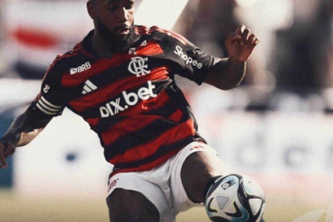 Gerson em ação  -  (crédito: Foto: Divulgação Flamengo )