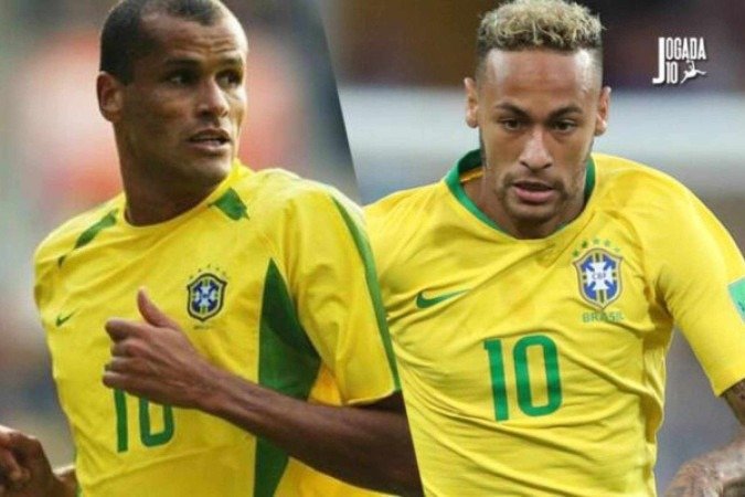 Rivaldo e Neymar - (crédito: Foto: Divulgação / CBF; Lucas Figueiredo / CBF) Rivaldo e Neymar - (crédito: Foto: Divulgação / CBF; Lucas Figueiredo / CBF)
