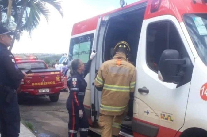 Três pessoas foram encaminhadas ao hospital - (crédito: material cedido ao Correio) Três pessoas foram encaminhadas ao hospital - (crédito: material cedido ao Correio)