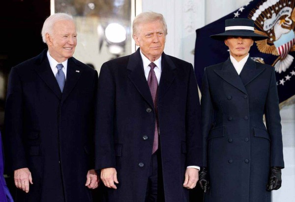 Trump e Biden chegam juntos ao Capitólio para cerimônia de posse