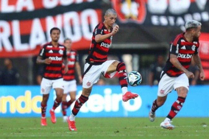 Pablo Lucio entrou no amistoso contra o São Paulo nos EUA - (crédito: Foto: Gilvan de Souza/Flamengo) Pablo Lucio entrou no amistoso contra o São Paulo nos EUA - (crédito: Foto: Gilvan de Souza/Flamengo)