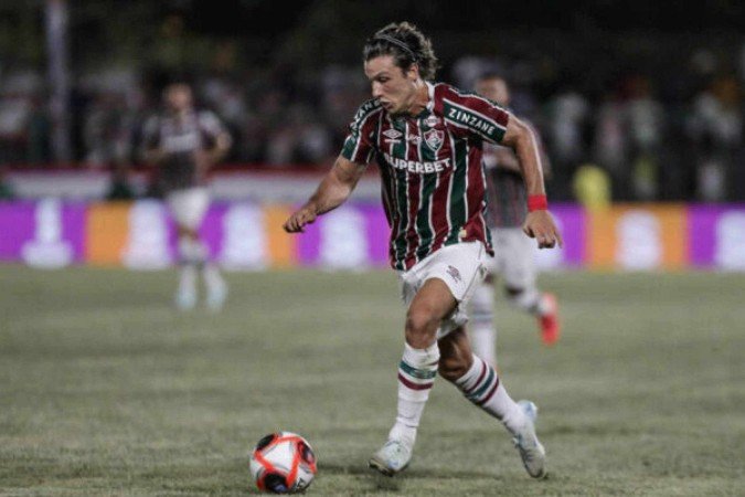 Canobbio em ação em sua estreia com a camisa do Fluminense diante do Maricá - (crédito: - Foto: Lucas Merçon/Fluminense) Canobbio em ação em sua estreia com a camisa do Fluminense diante do Maricá - (crédito: - Foto: Lucas Merçon/Fluminense)