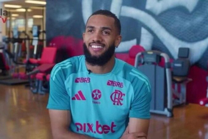 Juninho já em atividades no Ninho do Urubu - (crédito: Foto: Reprodução/FlaTV) Juninho já em atividades no Ninho do Urubu - (crédito: Foto: Reprodução/FlaTV)