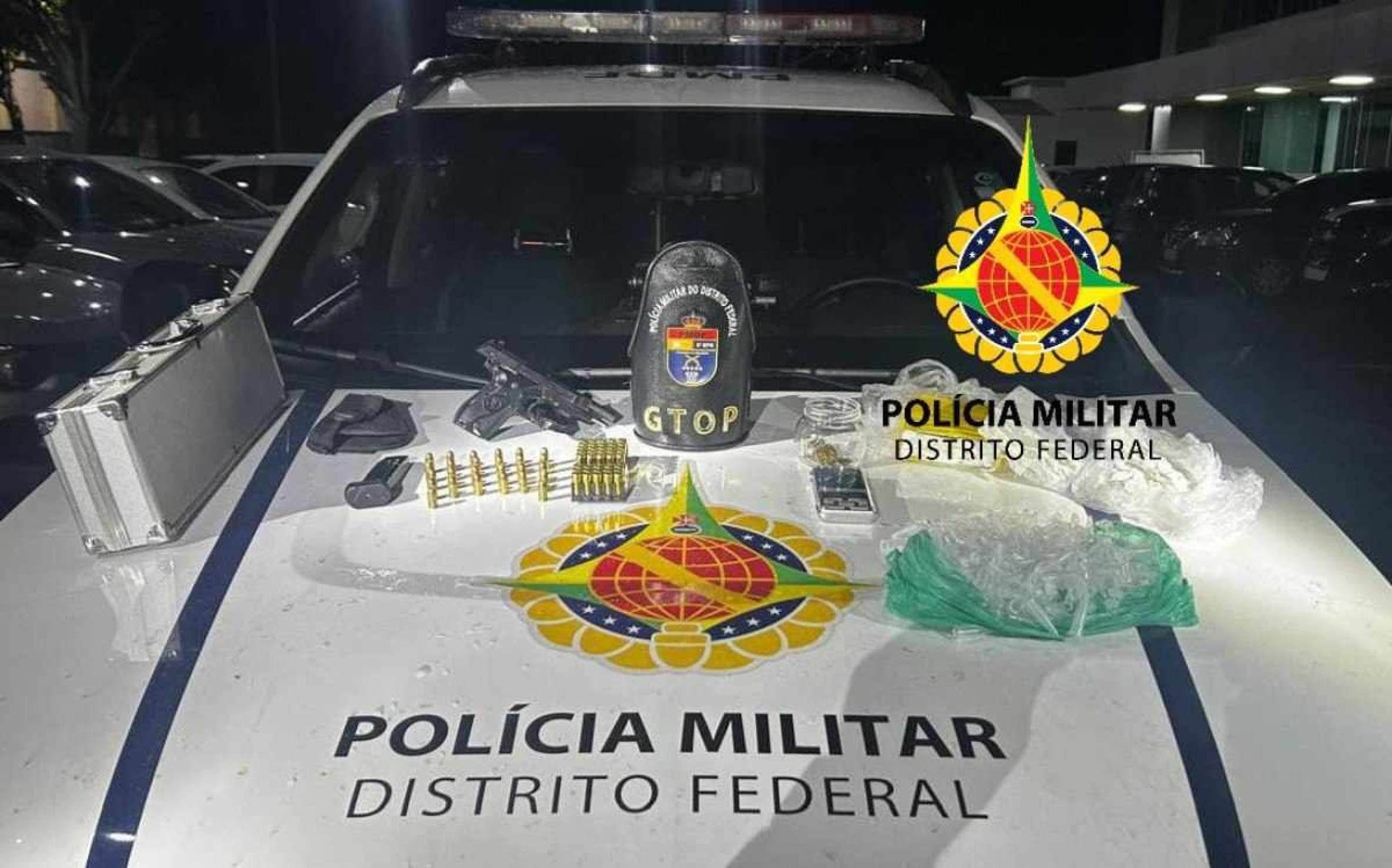 Suspeito abandona drogas e foge após ver a polícia no Sol Nascente