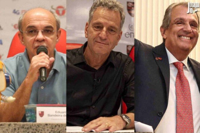 Sportv lança série sobre os últimos anos da política do Flamengo -  (crédito: Fotos: Gilvan de Souza/Flamengo, Alexandre Vidal/CRF, Gilvan de Souza/Flamengo )