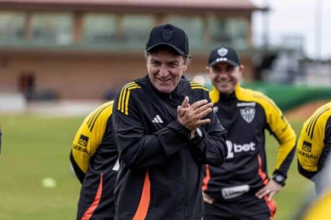 Cuca demonstra grande preocupação com a defesa - (crédito: Foto: Pedro Souza / Atletico MG) Cuca demonstra grande preocupação com a defesa - (crédito: Foto: Pedro Souza / Atletico MG)