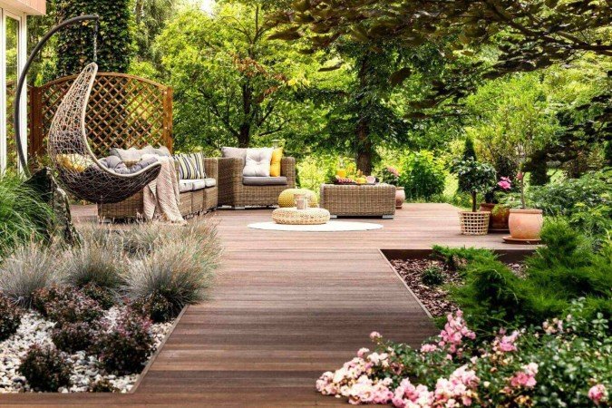 O jardim tropical é indicado para ambientes mais espaçosos (Imagem: Ground Picture | Shutterstock) - (crédito: EdiCase) O jardim tropical é indicado para ambientes mais espaçosos (Imagem: Ground Picture | Shutterstock) - (crédito: EdiCase)