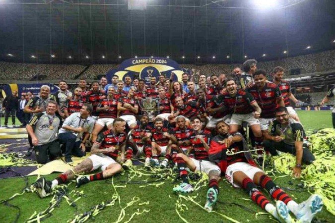 Flamengo em conquista da Copa do Brasil pela quinta vez - (crédito: Foto: Gilvan de Souza/Flamengo) Flamengo em conquista da Copa do Brasil pela quinta vez - (crédito: Foto: Gilvan de Souza/Flamengo)