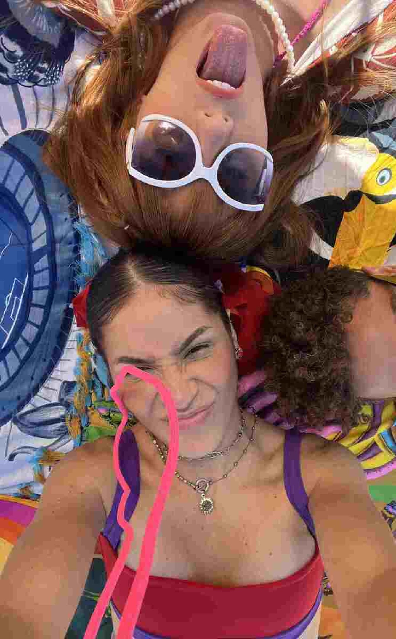 Sharon Félix com Maria Alice Melo