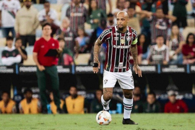 Felipe Melo em ação com a camisa do Fluminense, onde se tornou ídolo -  (crédito: - Foto: Lucas Merçon/Fluminense)