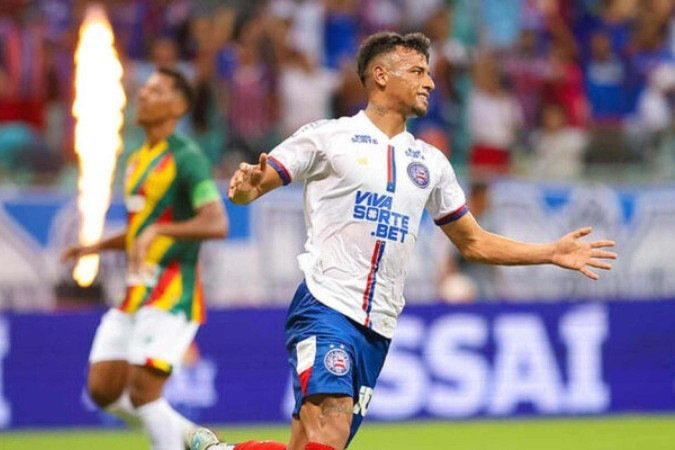 Marca já foi exibida nesta quinta na estreia do Bahia contra o Sampaio Corrêa, pela Copa do Noresdete - (crédito: Foto: Catarina Brandão/EC Bahia) Marca já foi exibida nesta quinta na estreia do Bahia contra o Sampaio Corrêa, pela Copa do Noresdete - (crédito: Foto: Catarina Brandão/EC Bahia)