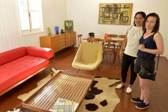 Cristina Pereira e Eliete Costa acham o espaço um local tranquilo, de paz, que guarda a memória da cidade