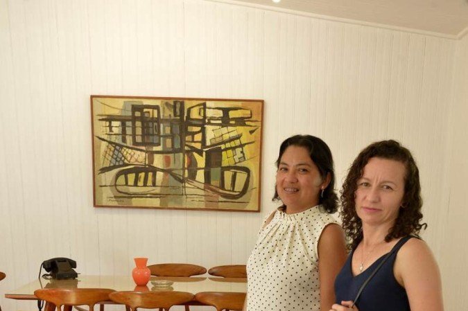 Cristina Pereira e Eliete Costa acham o espaço um local tranquilo, de paz, que guarda a memória da cidade