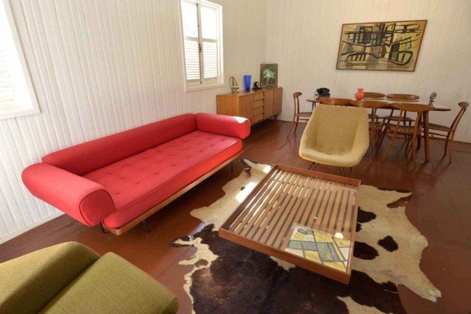 Escritório de JK com movéis originais da época 