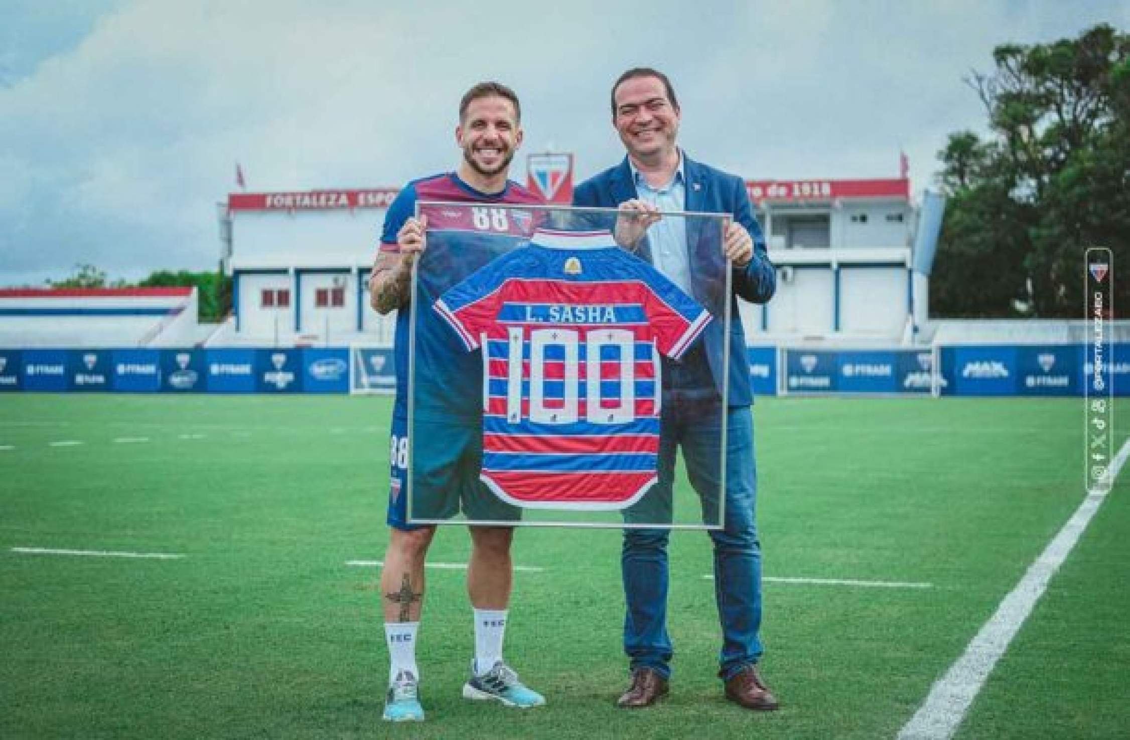 Lucas Sasha atinge marca de 100 jogos pelo Fortaleza e celebra: ‘Muito orgulho’
