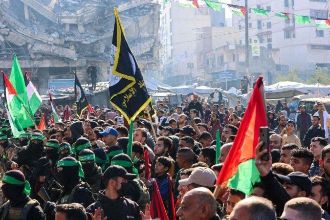 O acordo de cessar-fogo na Faixa de Gaza entrou em vigor em 27 de novembro - (crédito: Omar AL-QATTAA / AFP) O acordo de cessar-fogo na Faixa de Gaza entrou em vigor em 27 de novembro - (crédito: Omar AL-QATTAA / AFP)